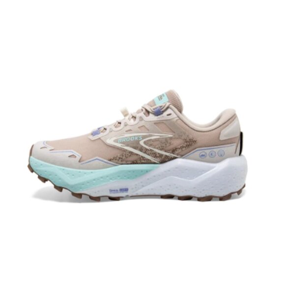 Brooks - Caldera 7 Running Shoes - Chateau Gray & White Sand | Size 7 - Picture 1 of 16